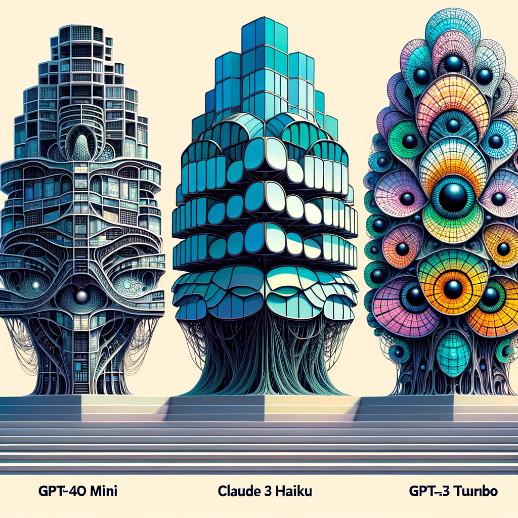 Comparaison des Modèles GPT-4o Mini, Claude 3 Haiku et GPT-3.5 Turbo