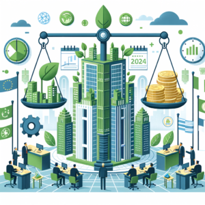 Finance Durable : Enjeux, Réglementations et Perspectives pour une Économie Responsable en 2024. Pas de texte sur l'image.